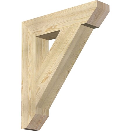 Ekena Millwork Traditional Slat Rough Sawn Bracket, Douglas Fir, 6"W x 30"D x 34"H BKT06X30X34TRA06RDF